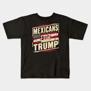 Mexicans For Trump Election America Kids T-Shirt